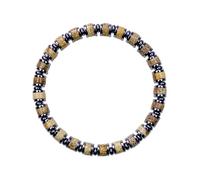 EDEN'S CALL Crystal Stone Bucket Bead Bracelet, 7.68in, Picture Jasper Stone