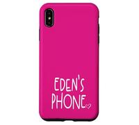Eden's Phone Eden Personalized Name White Pink Case for iPhone XS Max