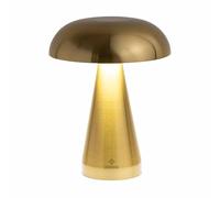 EdensDECOR Mushroom Table Lamp, Decor Night Light, Small Mini Cordless Rechargeable Bedside Cute Dimable lamp for Kids/Nursing/Nusery up to 15hrs Usage (Gold), MUSHMODGOLD