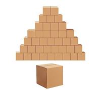 Edenseelake 40 Pack 6x6x6 inches Shipping Boxes Small Cardboard Boxes for Packing, Moving, Mailing, Brown