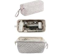 EdenShine Quilted Hair Tools Travel Bag Hair Styling Tools Organizer with Floral Pattern Compatible with Shark FlexStyle Dyson Revlon Hair Dryer, Storage Case for Makeup Curling Iron Hair Tools