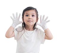Edenswear zinc-Infused Eczema Tencel Moisturizing Gloves for Kids (S, White)