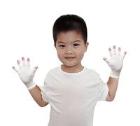 EDENSWEAR Zinc-Infused Fingerless Gloves for Children with Eczema - Wet Wrap Therapy (M)