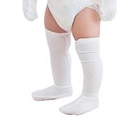 Edenswear Zinc-Infused Tencel Long Tube Moisturizing Socks for Baby with Eczema (18M)