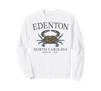 Edenton North Carolina Crab Town Since 1685 Slate Letters Sweatshirt