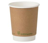 Edenware Compostable Double Wall Coffee Cup 8oz - 1x500