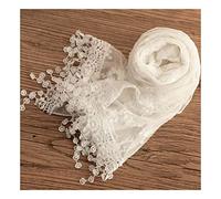EDERA Newborn Photography Props Lace Wraps Baby Photoshoot Girl Layers Photo Posing (A White)