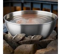 EDERHEIN Sauna Evaporator Bowl - Extra Large Diameter 12 cm - Stainless Steel Bowl for Sauna Crystals and Menthol Crystals - Fireproof Sauna Accessories