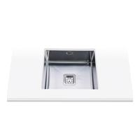 Edesa 950270031 Undercounter | Makalu Model BE 45x40 1C R-10 | 1 Square Bowl | Kitchen Sink 20 cm Depth | Width 60 cm | Stainless Steel Finish