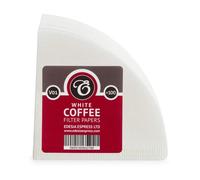 Edesia Espress 100 Size V01 White Coffee Filter Paper Cones, V Shaped, Compatible With Hario Size 01