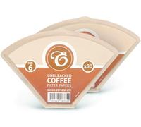 Edesia Espress 160 Size 6 Brown Coffee Filter Paper Cones, Commercial Use