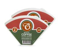 Edesia Espress 200 Size 4 White Unbleached Coffee Filter Paper Cones