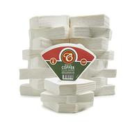 EDESIA ESPRESS - 2000 Cone Coffee Filters in Paper - Coffee Filter No.4 for Manual Coffee Maker, Pour-Over and Gentle Brewing - Size 4 White