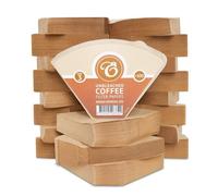 Edesia Espress 2000 Size 3 Brown Coffee Filter Paper Cones, Commercial Use