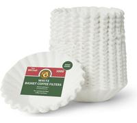 Edesia Espress 3 Pint Commercial Coffee Filter Papers - Pack Of 1000 - 240mm X 90mm Fluted Basket Filters