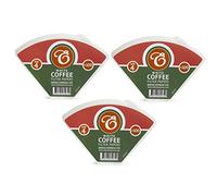 EDESIA ESPRESS - 300 Cone Coffee Filters in Paper - Coffee Filter No.4 for Manual Coffee Maker, Pour-Over and Gentle Brewing - Size 4 White