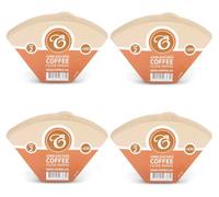 Edesia Espress 400 Size 2 Brown Unbleached Coffee Filter Paper Cones