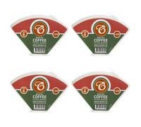 Edesia Espress 400 Size 4 White Unbleached Coffee Filter Paper Cones