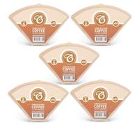 Edesia Espress 400 Size 6 Brown Coffee Filter Paper Cones, Commercial Use