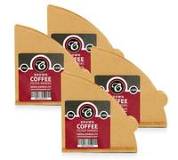 Edesia Espress 400 Size V01 Brown Coffee Filter Paper Cones, V Shaped, Compatible With Hario Size 01