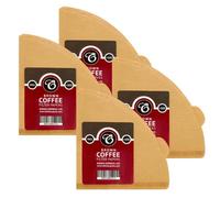 Edesia Espress 400 Size V02 Brown Coffee Filter Paper Cones, V Shaped, Compatible With Hario