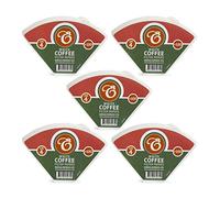 EDESIA ESPRESS - 500 Cone Coffee Filters in Paper - Coffee Filter No.4 for Manual Coffee Maker, Pour-Over and Gentle Brewing - Size 4 White