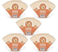 Edesia Espress 500 Size 4 Brown Unbleached Coffee Filter Paper Cones