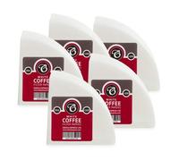 Edesia Espress 500 Size V01 White Coffee Filter Paper Cones, V Shaped, Compatible With Hario Size 01