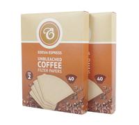 Edesia Espress 80 Size 2 Brown Coffee Filter Paper Cones