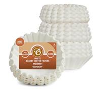 EDESIA ESPRESS Basket Coffee Filter Papers, 8 to 12 Cup | Compatible with domestic coffee makers including Melitta, Philips, Braun, Morphy Richards, Krups, AEG, Electrolux - 800 Count