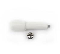 Edesia Espress Plastic portafilter handle, M10 + Chrome Plug, White
