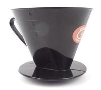 Edesia Espress Size 4 Black Plastic Coffee Filter Cone