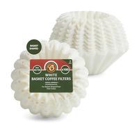 EDESISA ESPRESS - 200 Size 45/155mm Basket Coffee Filter Papers White - Compatible with Kalita Wave KWF-155