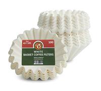 EDESISA ESPRESS - 300 Size 45/185mm Basket Coffee Filter Papers White - Compatible with Kalita Wave KWF-185