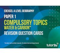 Edexcel A Level Geography Paper 1 Compulsory Topics Water and Carbon Revision Question Cards