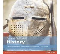 Edexcel GCSE (9-1) History The reigns of King Richard I and King John, 1189-1216 Student Book Paperback Sarah Moffatt Multi One Size