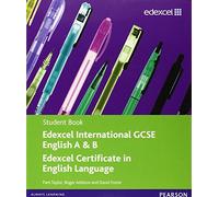 Edexcel International GCSE English A & B Student Book with ActiveBook CD