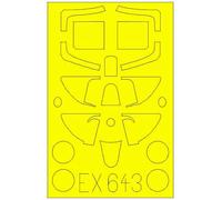 edexyuarudo 1/48 Spitfire Mk. 1 Paint Mask Seal (for Tamiya) Plastic Model for masking sheet eduex643