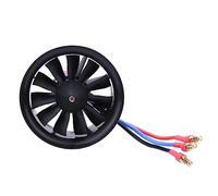 EDF 50mm 11 Blades Fan Propeller with Motor, RC Airplane Propeller for Plane Model Accessories, High Performance Brushless Motor D2627 4900KV/4300KV, Lightweight Composite (KV4300 4S EDF 50 Ducted)