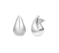 Edforce Stainless Steel Chunky 14K Gold Hoop Teardrop Lightweight Drop Dupe Earrings for Women, 31mm, Metal, No Gemstone
