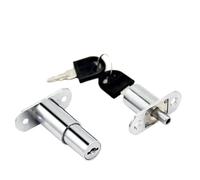 EDFPRBVD 23/32mm Sliding Door Window Locks With Keys Tongue Bolt Latch Cabinet Wardrobe With Key Furniture Hardware 1Pcs(32mm)