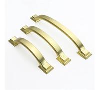 EDFPRBVD Cabinet Handles Solid Kitchen Closet Drawer Wardrobe Zinc Alloy Door Pulls for Furniture 1Pcs(Black-C96mm)