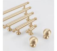 EDFPRBVD Solid Brass Pull Handle Kitchen Cabinet Drawer Gold Stripe Ball 1Pcs(8808-192)