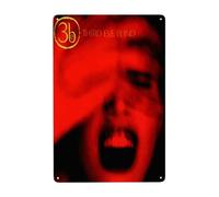 EDFRIDE Metal Tin Sign Third Eye Rock Blind Band Wall Art Decor Signs for Bar Home Living Room Home Metal Poster 8 X 12 Inches
