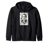 Edgar Allan Poe Ace of Spades Zip Hoodie