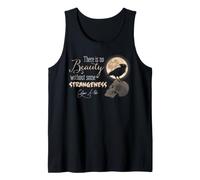 Edgar Allan Poe Beauty Strangeness Skull Raven Art Tank Top