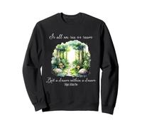 Edgar Allan Poe Dream Within A Dream Forest Quote Art Sweatshirt