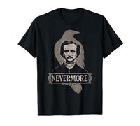 Edgar Allan Poe Fan Art - Vintage Cothic Raven Nevermore T-Shirt