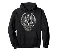 Edgar Allan Poe Gargoyle Gothic Raven Dark Literature Pullover Hoodie