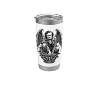 Edgar Allan Poe Gargoyle Gothic Raven Dark Literature Stainless Steel Insulated Tumbler